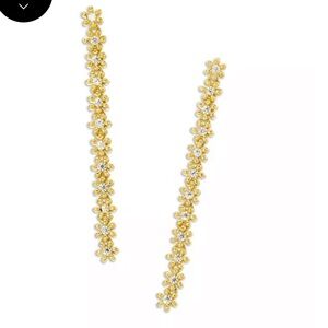 Kendra Scott
Nydia Cubic Zirconia Flower Linear Drop Earrings in 14K Gold Plated